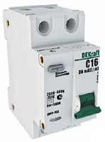 Выключатель автоматический дифференциальный ДИФ-103 1п+N 10А C 30мА тип AC | код. 16012DEK | DEKraft 